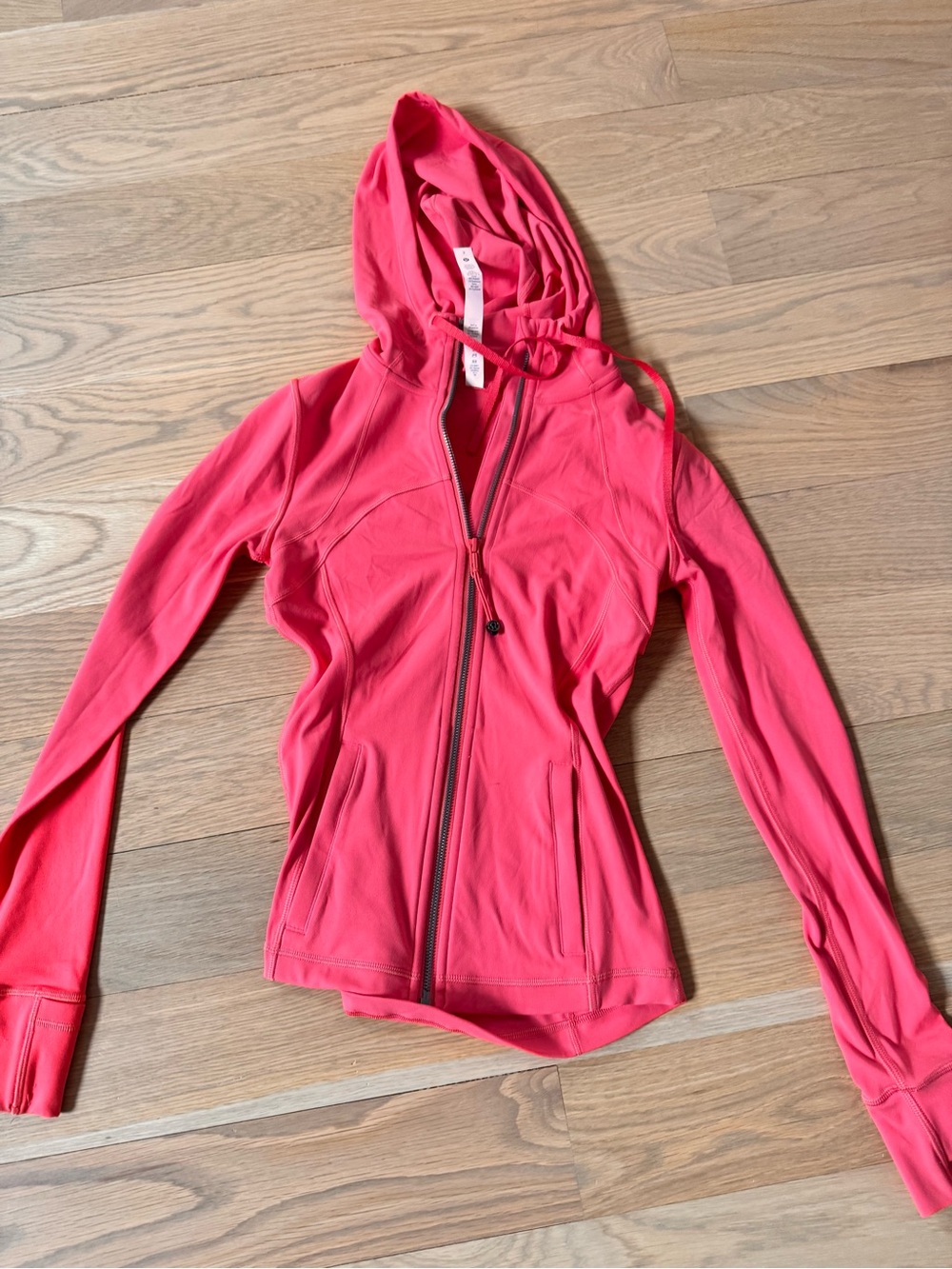 lululemon athletica Coral Pink Full-Zip Hooded Jacket